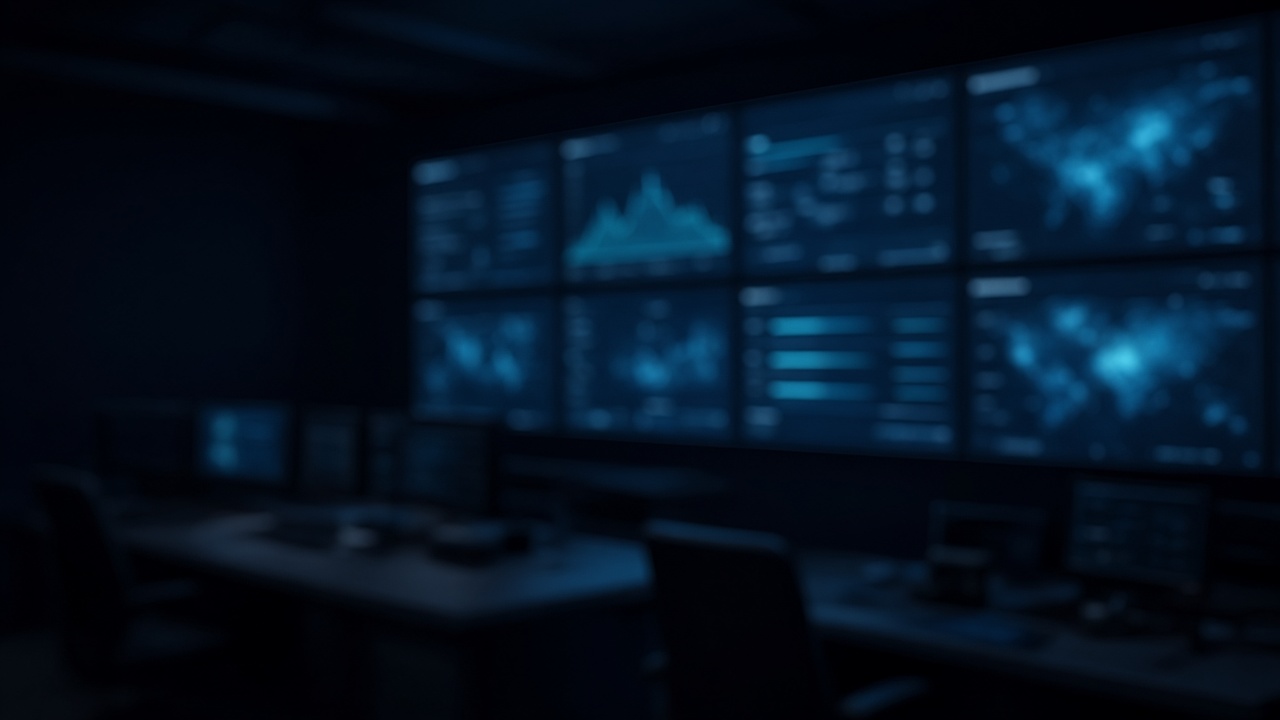 Network operations centre monitoring wall